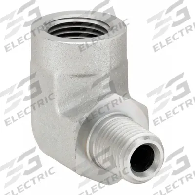 PARKER Metal Pipe Elbow: 1/4 in x 1/2 in, Male NPT Threaded x Female NPT Threaded - Threaded High-Pressure Pipe Fittings