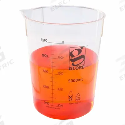 APPROVED VENDOR Beaker: Low Form, Printed Graduation, Polymethylpentene, Clear - Low Form Plastic Beakers Without Handles