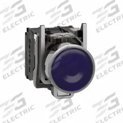 SCHNEIDER Illuminated Push Button: Illuminated, Flush Profile, Metallic, 22 mm, 1NO/1NC (MPN XB4BW36G5). Key specifications — Brand: SCHNEIDER; Action: Momentary; Series: XB4; Push Button Material Type: Metallic.