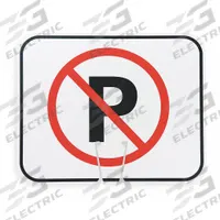 Traffic Cone Sign: ABS Plastic, 10 3/8 in Ht, 12 3/4 in Lg, No Parking (MPN 03-550-NP). Key specifications — Brand: APPROVED VENDOR; Color: White; For Use With Product Type: Traffic Cones; Legend: No Parking; Material: ABS Plastic.