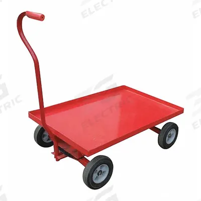 APPROVED VENDOR Wagon Truck: 1,200 lb Cap, 36 in L x 24 in W x 11 1/2 in H Deck, J-Shaped - Lipped Metal Deck Trucks