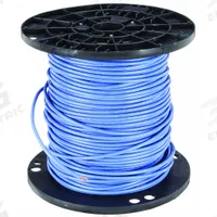 Building Wire: Copper, 8 AWG, 1 Conductors, Stranded, Blue, 500 ft Lg, THHN (MPN 20491712). Key specifications — Voltage: 600 V; Brand: SOUTHWIRE.
