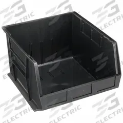 QUANTUM STORAGE SYSTEMS ESD Conductive Bin: 16 1/2 in x 18 in x 11 in, Black, Label Holder Included (MPN QUS270CO). Key specifications — Electrostatic Discharge: Electrostatic Discharge Conductive; Brand: QUANTUM STORAGE SYSTEMS; % Recycled Content: 0%.