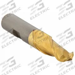 CLEVELAND Ball End Mill: High Speed Steel, TiN Coated, 2 Flute, 1/2" Mill Dia, 1" LOC, 3-1/4" OAL (MPN C39016)