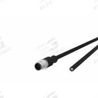 Sensor Cable: M12 Female Straight X Free End, 5 Pins, Black, PUR, 1 m Cable Lg, 4 A Max Current (A) (MPN 142MDA10010). Key specifications — Cable Jacket Color: Black; End 1 Gender: Female; End 1 Mounting Orientation: Straight; End 2 Connection Type: Free End; IP Rating: IPX5; Brand: METZ CONNECT; Wire Size: 22 AWG/42 AWG; Cable Jacket Material: PUR.