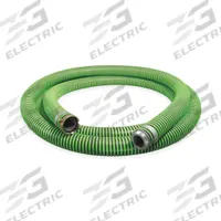 Suction and Discharge Hose: 1 1/4 in Hose Inside Dia., 50 psi, Black/Green, 15 ft Hose Lg (MPN GH125-15MF). Key specifications — Temp. Range: -40° to 180°F; Hose Color: Green; Brand: CONTINENTAL.