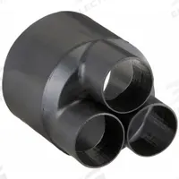 3M Heat Shrink Breakout Boot: 1 Pk, 2.4 in I.D. Before Shrinking, 1.4 in I.D. After Shrinking, Black (MPN HDBB-335-1-250). Key specifications — Brand: 3M; Color: Black; _Pack Size: 1.