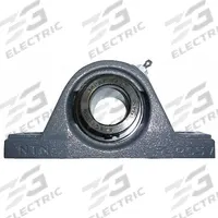 NTN Pillow Block Bearing: 1 1/2 in Bore, Cast Iron, Eccentric Collar, 1 59/64 in Shaft Ht, 3,700 RPM (MPN UELP-1.1/2M). Key specifications — Brand: NTN; Maximum Speed: 3,700 RPM; Mounting Bolt Size: 1/2 in; System of Measurement: Inch.