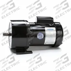 LEESON AC Gearmotor: Parallel, Single Output Shaft, Capacitor-Start, TEFC, 26 RPM, 0.25 hp Input (MPN 107002.00). Key specifications — Brand: LEESON; Full Load Current: 5.4/2.7 A.
