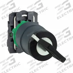 SCHNEIDER ELECTRIC Selector Switch: 2 Position, 22 mm Panel Mounting Size, 1NO, Series XB5 (MPN XB5AG21). Key specifications — Manufacturer Part Number: XB5AG21; Brand: SCHNEIDER; Switch Action: Maintained/Maintained; Contact Form: 1NO; Key Removal Position: Left.