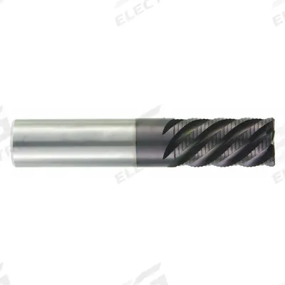 WIDIA HANITA Roughing End Mill: Carbide, AlTiN Coated, 4 Flute, 10 mm Mill Dia, 72 mm LOC - Fast-Cutting Corner-Radius Carbide Roughing End Mills for Stainless Steel & Super Alloys