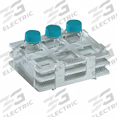 SP SCIENCEWARE Tube Rack: 7 in Overall Ht, Polypropylene, White, (6) Places, 6 Compartments - Lab Storage Racks