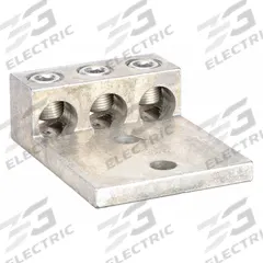 BURNDY Mechanical Connector: For Wire Size 2 AWG – 600 kcmil, 3 Wire Terminations (MPN K3A36U2N). Key specifications — Brand: BURNDY; Lug Material: Tin-Plated Aluminum.