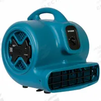 Centrifugal Blower: 2,600 cfm, 1/3 hp, Fixed Frame, 115V AC, 3 Speeds, Blue, Variable, Polypropylene (MPN P-600A). Key specifications — Product Type: Centrifugal Blower; GFCI Protected: Yes; Number of Speeds: 3; Housing Material: Polypropylene; Brand: XPOWER; Nominal Voltage: 115V AC.