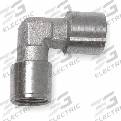 AIGNEP USA Metal Pipe Elbow: 90° Elbow, 3/8 in x 3/8 in - Nickel-Plated Threaded Low-Pressure Pipe Fittings