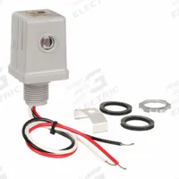 INTERMATIC Photocontrol: Thread Stem Photocell Mounting, 1/2 in Stem Dia, SPST, 120V AC, 120V AC (MPN K4121C). Key specifications — attr211224: INTERMATIC; attr1072315: Lock Nut.