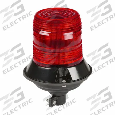 GROTE Flashing Beacon: Flashing Beacon, Red, 6 5/8 in Overall Wd, 9 1/8 in Overall Ht - Vehicle Flashing Beacons