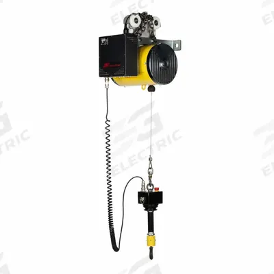 INGERSOLL RAND Air Balancer: Hook Mounted - No Trolley, 400 lb Max Lifting Capacity, 100 psi - Air Cable Balancers