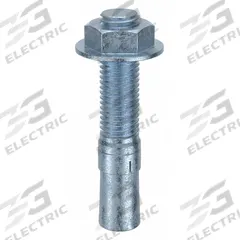 MKT FASTENING Wedge Anchor: 4 1/4 in Overall Lg, 3/4 in Dia, 3/4"-10 Thread Size, Steel, 25 PK (MPN 2534414). Key specifications — Brand: MKT FASTENING; Anchor Type: Wedge; Finish Type: Zinc Yellow.