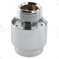 GROHE Inline Vacuum Breaker: Brass, Chrome Finish, 1/2 in Connection Size, NPT Connection (MPN 07911000). Key specifications — Finish: Chrome; Connection Type: NPT; Product Type: Inline Vacuum Breaker; Brand: GROHE; Material: Brass.