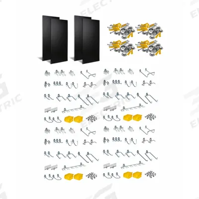 TRITON PRODUCTS Pegboard Panel Kit: Round, 1/4 in Peg Hole Size, 48 in x 24 in x 1/4 in - Round-Hole Pegboard Panel & Accessory Kits