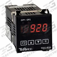 TEMPCO Temperature Controller: TEC-920, 1/16 DIN Size, Universal, PID, 90 to 250V AC, Digital, 0.083 (MPN TEC15023). Key specifications — Brand: TEMPCO; Alarms: Relay-2A; Control Mode: PID; Current: 0.083; Display Type: Digital; Input Voltage: 90 to 250V AC; Output: 4 to 20 mA; Product Type: Temperature Controller.