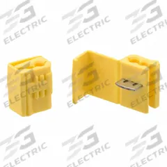 3M Insulation Displacement Connector: 2 Ports, Yellow, 18 AWG – 14 AWG Run Size Range, 600 V (MPN 11040). Key specifications — attr1308123: 3M; attr1351571: No.