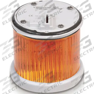 EDWARDS SIGNALING Tower Light Module: Steady, 24V AC/24V DC, Amber, 70 mm Overall Dia - Steady Light Modules