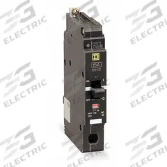 SQUARE D Miniature Circuit Breaker: 50 A, 277V AC, Single Phase, 18kA at 120/240V AC, 1 Poles, Std (MPN EDB14050). Key specifications — Phase: Single; Amps: 50 A; AC Voltage Rating: 277V AC; Max. AIR Rating: 18kA at 120/240V AC; For Use With: Square D NF Panelboards; Brand: SQUARE D.