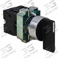 DAYTON Selector Switch: 22 mm Panel Mounting Size, 3 Positions, Extended Lever, 2NO (MPN GGS_116302). Key specifications — AC Contact Rating: 6 A @ 120 V; Action: Momentary/Maintained/Momentary; DC Contact Rating: 0.55 A @ 125 V; Includes Operator Key: No Key Included; Operator Head Material: Plastic; Operator Head Type: Long-Handled Knob; Operator Illumination: Non-Illuminated; Switch Function @ 1st Position: Momentary.
