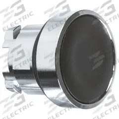 SCHNEIDER ELECTRIC Push Button Head: 22 mm Panel Size, Non-Illuminated, Metallic, Black (MPN ZB4BA2TQ). Key specifications — Manufacturer Part Number: ZB4BA2TQ; Compatible Operator Illumination: Non-Illuminated; Compatible with Series: XB4; Head Attachment Type: Screw-On; Head Material: Metal; Brand: SCHNEIDER.
