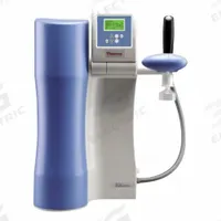 THERMO SCIENTIFIC Water Purification System: Type I Water, 2 lpm Flow Rate, 18.2 Mohm.cm at 25°C (MPN 50131950). Key specifications — Manufacturer Part Number: 50131950; Brand: THERMO SCIENTIFIC; Product Type: Water Purification System; Purified Water Type: Type I Water; Feed Connection: 3/4" NPT; Feed Water Monitoring: Yes; Feed Source: Prefiltered Water; Impurities Removed: Inorganics.