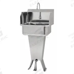 SANI-LAV Hands-Free Sink: 41 1/2 in Overall Ht, 17 in Bowl Lg, 7 in Bowl Dp, 0.5 gpm Flow Rate (MPN 5031-0.5). Key specifications — Includes Side Splash: Side Splash Not Included; Brand: SANI-LAV.