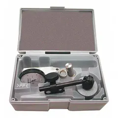 MITUTOYO Dial Test Indicator & Mini Mag Base: 0 in to 0.03 in /0 mm to 0.762 mm, Horizontal, Inch (MPN 513-907-10E). Key specifications — attr1184109: 0-15-0; attr1184123: 513-402-10E, 7014E-10; attr1184158: 0.0005 in; attr1184166: Stylus; attr1200917: Dial Test Indicator & Mini Mag Base; attr1184127: 513-907-10E; attr1184167: MITUTOYO; attr1184108: +/- 0.0001 in (first 2.5 revolutions).