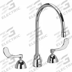 ZURN Gooseneck Kitchen/Bathroom Faucet: AquaSpec®, Brass, Widespread, Deck, 3 Mounting Holes, Chrome (MPN Z831C4-XL). Key specifications — Series: AquaSpec®; Brand: ZURN.