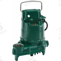 ZOELLER Effluent Pump: 1/2 hp, 115V AC, Single Phase, 35 gpm Flow Rate @ 10' of Head, Cast Iron, NPT (MPN 53-0029). Key specifications — Impeller Material: Plastic; Rated Voltage: 115V AC; Brand: ZOELLER; Switch: Piggyback Tether Float.