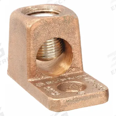 BURNDY Wire Connector: 4/0 AWG – 500 kcmil Wire Sizes, 1/2 in Stud Size - Straight Mechanical Lugs