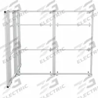 VERSADESK Cubicle Kit: 66 in Overall Ht, 81 1/2 in Overall Wd, 6 Panels, Clear, WorkNest® (MPN WNCT-7296-W). Key specifications — Panel Color: Clear; Brand: VERSADESK; Window Style: Clear.