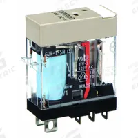 OMRON General Purpose Relay: Socket Mounted, 10 A Current Rating, 24V DC, SPDT, 5 Pins/Terminals (MPN G2R-1-SN-DC24(S)). Key specifications — Brand: OMRON; Base Type: Square; Mounting Style: Plug-In; Pin Shape: Flat; Electrical Connection: Quick-Connect; Manufacturer Part Number: G2R-1-SN-DC24(S); Operating Current: 10 A at 30V DC (Resistive Load); Series: G2RS Series.