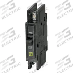 SQUARE D Miniature Circuit Breaker: 50 A, 120/240V AC, Single Phase, 10kA at 120/240V AC, 1 Poles (MPN QOU150). Key specifications — Phase: Single; Amps: 50 A; AC Voltage Rating: 120/240V AC; Max. AIR Rating: 10kA at 120/240V AC; For Use With: Air Conditioning and Refrigeration Equipment; Brand: SQUARE D.