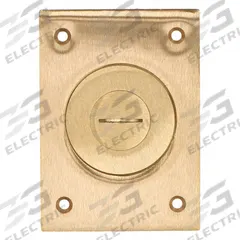 HUBBELL WIRING DEVICE-KELLEMS Floor Box Cover: Rectangular, Gold, Brass, Brushed (MPN S2425). Key specifications — Brand: HUBBELL WIRING DEVICE-KELLEMS; Color: Gold; Cover Shape: Rectangular; Finish: Brushed; Material: Brass.