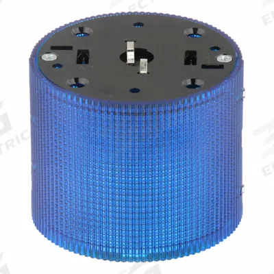 FEDERAL SIGNAL Tower Light Module: Flashing/Steady, 120V AC, Blue, 3 15/16 in Overall Dia - Multimode Light Modules