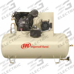 INGERSOLL RAND Electric Air Compressor: 10 hp, 2 Stage, Horizontal, 120 gal, 35 cfm, 175 psi (MPN 2545E10-P-460/3). Key specifications — attr48430: INGERSOLL RAND; attr48445: 60 Hz; attr48448: Motor Starter; attr48450: 460V AC; attr48474: Three; attr48487: Horizontal.