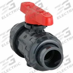 ASAHI Manual Two-Way Ball Valve: 1 in, PVC, Straight, 150 psi Max. Pressure (CWP), One-Piece, Tee (MPN 1601010). Key specifications — Brand: ASAHI; Handle: Tee.