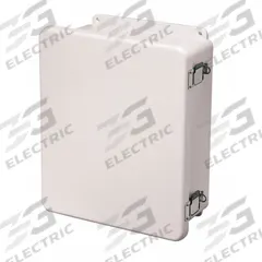 WIEGMANN Enclosure: Fiberglass, 12 in x 10 in x 5 in, NEMA 1/12/3R/4X/6P, Hinged, Solid Cover (MPN HW-WHJ121005CHQR). Key specifications — Brand: WIEGMANN; Closure Method: Padlock Hasp; Knockouts: Not Included.