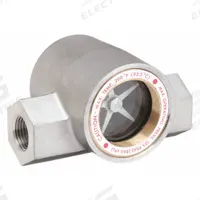 DWYER Window Sight Flow Indicator with Impeller: Rotor, 316 Stainless Steel, 3/4 in FNPT, FNPT (MPN SFI-300SS-3/4). Key specifications — For Media Type: Non-Corrosive Gases; Brand: DWYER; Sight Material: Tempered Glass; Connection Type: FNPT; Flow Direction: Vertical Up; Seal Material: Buna-N; Wetted Material: Tempered Glass.
