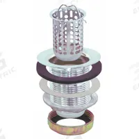APPROVED VENDOR Strainer: Stainless Steel, Chrome, 3 in Overall Ht, 2 7/8 in Overall Dia (MPN 30037). Key specifications — Product Type: Sink Drain; Brand: APPROVED VENDOR; Finish: Chrome; Material: Stainless Steel; Includes: Locknut.