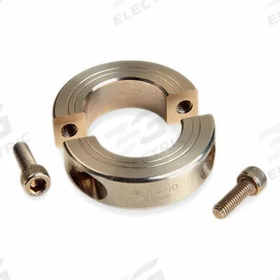 RULAND MANUFACTURING Shaft Collar: 2-Piece, Metric, Round, Clamp-On, 42 mm Bore Dia - Steel Shaft Collars