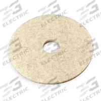 ABILITY ONE Burnishing Pad: Tan, 20 in Dia, Natural Hair/Synthetic Fiber, 1,500 RPM Max Speed, 5 PK (MPN 7910-01-513-7448). Key specifications — Shape: Round; Material Group: Natural/Synthetic Blend; Brand Name: Ability One.
