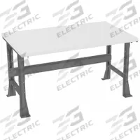 TENNSCO Workbench: Fixed Ht, Laminate, 60 in x 36 in, 1,900 lb Overall Load Capacity, Gray (MPN WB-1-3660P). Key specifications — Brand: TENNSCO.